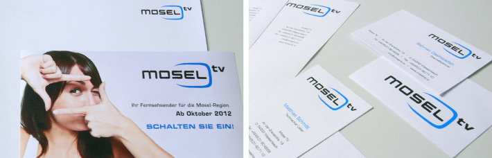 Geschäftsausstattung von Mosel-TV